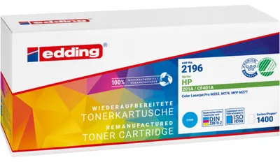 Produktbild von edding Toner 18-2196 wie HP 201A cyan