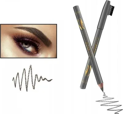 Produktbild von Revers EYE BROW STYLIST Augenbrauenstift aus Holz mit Bürste, GRAPHIT, 1,2g