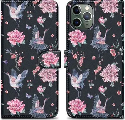 Produktbild von Cadorabo Schutzhülle für Apple iPhone 11 PRO Hülle Design Schwarz Handyhülle Schutzhülle Etui Magnetisch Case Cover