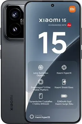 Immagine prodotto di Xiaomi 15 5G Dual Sim 12GB RAM 512GB - Black [Energieklasse A] (MZB0ITOEU)