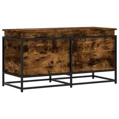 Obrázek produktu pro Úložný box s víkem kouřový dub 100x40x51,5 cm kompozitní dřevo