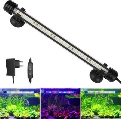 Immagine prodotto di Illuminazione per acquari - Lampada per vasche per pesci - Coltivazione di piante - Timer integrato - Impermeabile IP67 - Bianco