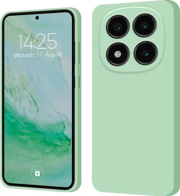 Produktbild von Hülle für Xiaomi Redmi Note 14 Pro Case Cover Bumper Silikon Softgrip Schutzhülle Farbe: Türkis