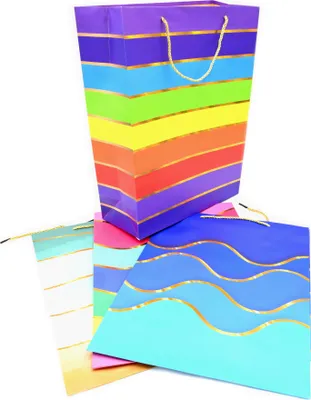 Produktbild von Geschenktüte Groß 30x40cm Papier Tragetasche Geschenkbeutel Stabil Geburtstag Deko
