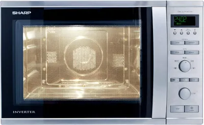 Produktbild von Sharp Home Appliances R-941STW, Arbeitsplatte, Kombi-Mikrowelle, 40 l, 1050 W, Eingebautes Display, Tasten, Drehregler