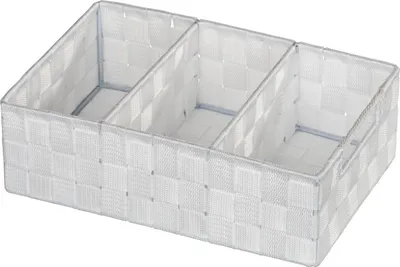 Produktbild von WENKO Organizer Adria Weiß Aufbewahrung Box Behälter Korb Fächer Bad Schrank WC