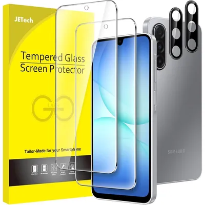 Immagine prodotto di Pellicola protettiva per Samsung Galaxy A17 5G da 6,7 pollici, con protezione per la fotocamera, vetro temperato 9H, alta definizione, confezione da 2 pezzi