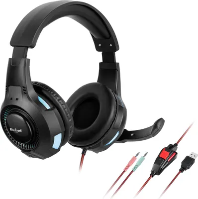Image de Rebel gh-20 casque audio filaire casque usb type a noir