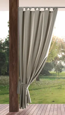 Obrázek produktu pro Eurofirany Zahradní závěs Smyčky Voděodolný béžový 200 cm x 155 cm