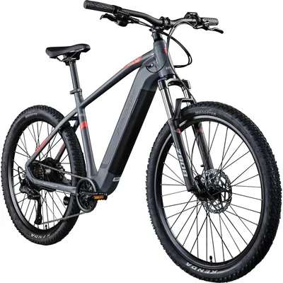 Produktbild von Zündapp Z808 E-Mountainbike 27,5 Zoll grau/rot 50 cm