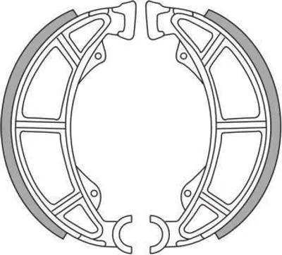 Produktbild von Bremsbacken NewFren Typ GF.1281 (130 x 30 mm) - Zuverlässige Bremsleistung