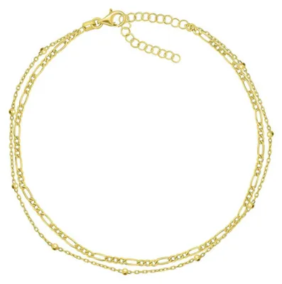 Immagine prodotto di ANK101Y Collana bipode elegante in argento placcato oro