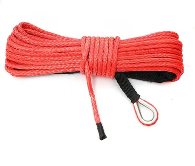 Produktbild von Synthetisches Windenseil AIR108 LIS55555 2,5t 5mm 15m ROT/RED 2500kg Durschmesser 5mm Seil Seilwinde Zugseil Kunststoffseil Quad ATV UTV Buggy OFfraod