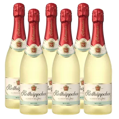 Produktbild von Rotkäppchen Alkoholfrei Sekt 0,0% vol. (6 x 0,75l) - Alkoholfreier Sekt weiss für Genuss ohne Alkohol