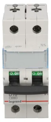 Imagen del producto de Legrand TX3, interruptor automático en miniatura, tipo D, grado de protección IP20, 240 - 415 V