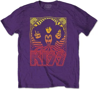 Zdjęcie produktu dla Kiss Gradient Group Koszulka z krótkim rękawem Purple L