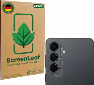 Produktbild von 2x ScreenLeaf Schutzfolie für Samsung Galaxy S26 Plus (NUR Kameraschutz) nachhaltiger Displayschutz Display Schutz Folie Klar Transparent