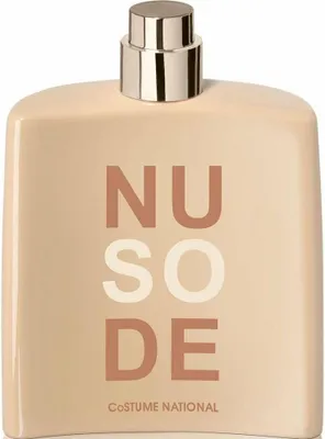 A perfume bottle with the brand name and product name printed on it.