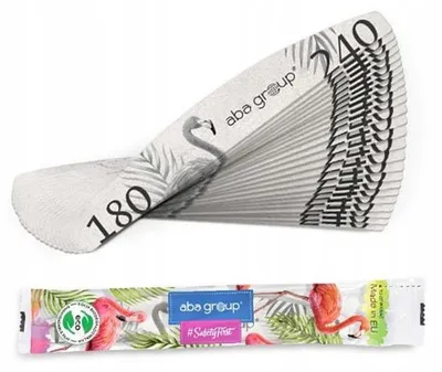 Produktbild von Nagelfeilen Aba Group Standard Flaming Halbmond 180/240 100 Stück