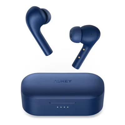 Produktbild von Aukey Bluetooth In Ear Kopfhörer Wireless TWS Noise Canceling IPX6 Touch Control blau