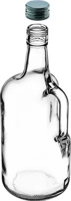 Produktbild von KADAX Weinflaschen 1,75L, 1 Stück, große Glasflaschen mit Henkel und Schraubverschluss, leere Flaschen aus Glas zum Befüllen mit Likör, Likörflaschen