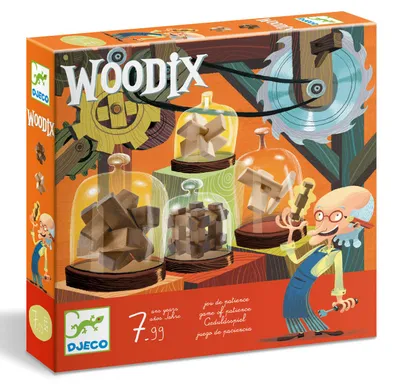 Image de Jeu logique Woodix 6 jeux en bois, Djeco