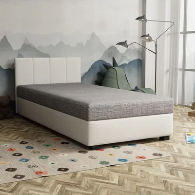 Obrázok produktu pre Jednolôžková posteľ 120x195 NAYLA 1 - šedá / krémová