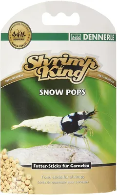 Image de Dennerle Shrimp King Snow Pops, nourriture sèche pour crevettes, granulés, crevettes d'eau douce, 40 g
