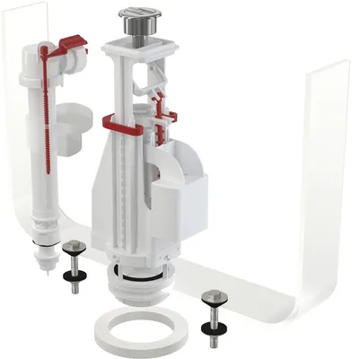 Productafbeelding van Alcadrain SA08AS 1/2" CHROOM spoelgarnituur met dubbele bediening