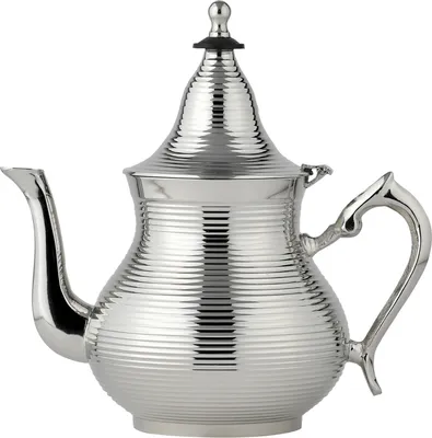 Immagine prodotto di Teiera decorativa marocchina in ottone Nadima argento 750ml