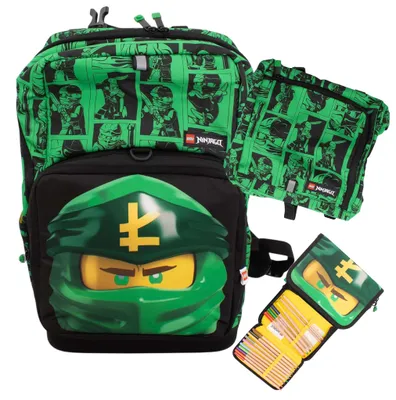 Produktbild von Lego Ninjago Schultasche 3-in-1-Set Ranzen Sporttasche Federmäppchen