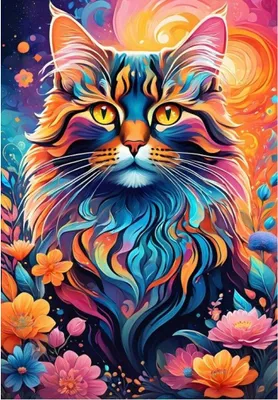 Zdjęcie produktu dla Alipson Puzzle – Puzzle Wielobarwny kot – 1000 elementów