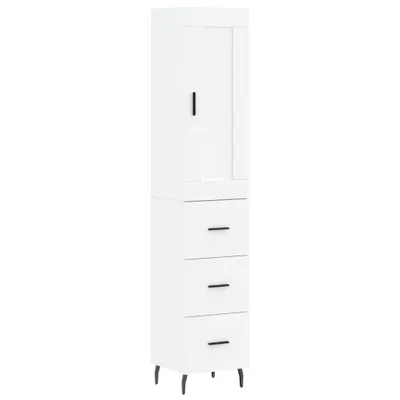 Immagine prodotto di Credenza Bianca 34,5x34x180 cm in Legno Multistrato