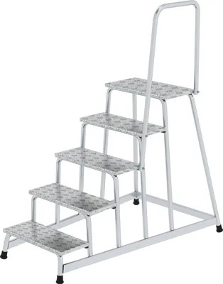 Produktbild von Günzburger Steigtechnik Arbeitspodest starr mit Handlauf 5 Stufen - 050045