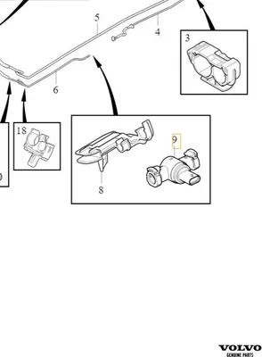 Immagine prodotto di VOLVO S90 V90 XC90 II sensore pressione carburante 32363464