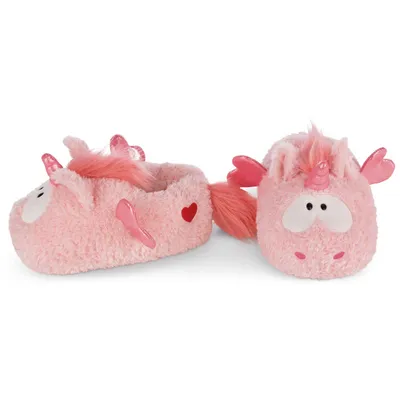 Produktbild von Nici Plüsch Hausschuhe Einhorn Merry Heart | 2 Größen:  34-41 , Größe:Größe 34-37