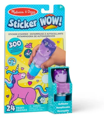 Obrázek produktu pro Melissa & Doug, samolepky WOW! Jednorožec, fialová barva