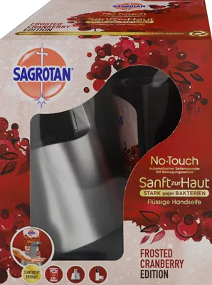 Produktbild von Sagrotan No-Touch Automatischer Seifenspender Starter Set Frosted Cranberry Edition 250ml