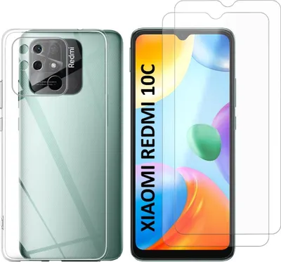 Obrázok produktu pre Puzdro pre Xiaomi REDMI 10C s 2 ochrannými krytmi z tvrdeného skla Phonillico®