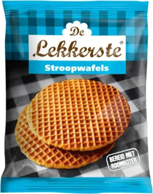 Produktbild von De Lekkerste Roomboter Stroopwafels 80gr (24x 2 Stück)