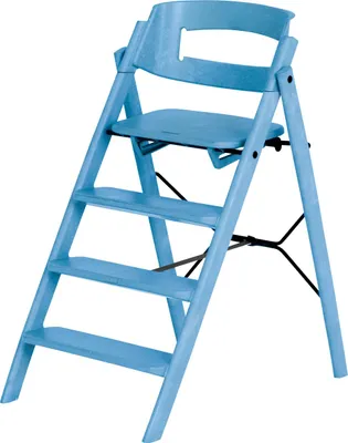 Produktbild von KAOS Klapp Hochstuhl – zusammenklappbar – recycelter Kunststoff – Swedish Blue | Esszimmerstuhl Kleinkind