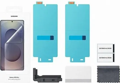 Produktbild von Displayschutzfolie für Samsung Galaxy S25 Ultra, Anti-Kratz, Transparent, 2er Pack, Flexibel