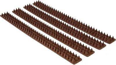 Produktbild von Famanu Vogelpinnen 4 Stück 49 cm - Vogelabwehr dunkelbraun