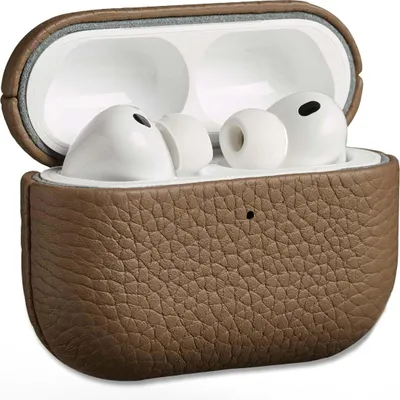 Immagine prodotto di Accezz Custodia in vera pelle AirPods Pro 3 - Taupe