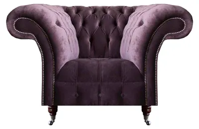 Produktbild von r Chesterfield Lila Sessel Wohnzimmer Einsitzer Moderne Möbel