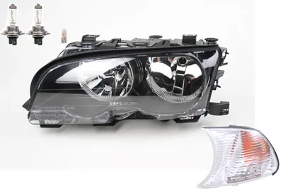 Produktbild von Scheinwerfer passend für BMW 3er E46 04/99- 08/01 Links Leuchtmittel Blinker 63126904275 6904275 63126904307 6904307 Johns