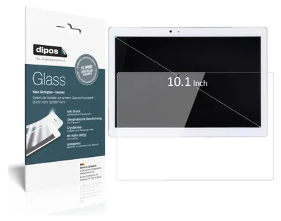 Produktbild von 2x Schutzfolie für Teclast TPad T10 - Anti-Shock 9H Folie dipos Glass