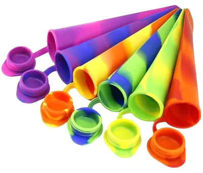 Immagine prodotto di Stampi in silicone per ghiaccio, senza BPA, confezione da 6 pezzi, riutilizzabili e colorati