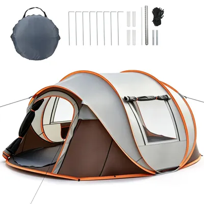 Image de Tente de camping pop-up pour 4 à 5 personnes, avec fonction imperméable