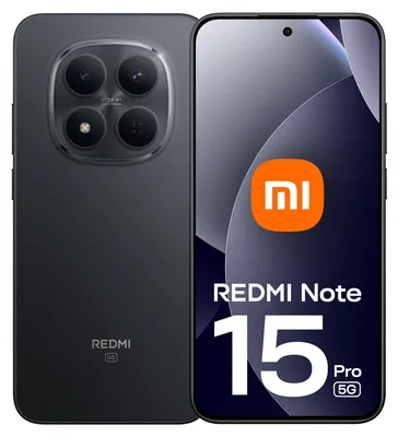 Zdjęcie produktu dla Xiaomi Redmi Note 15 Pro 5G 17,4 cm (6.83") Dual SIM Android 15 USB Type-C 8 GB 512 GB 6580 mAh Czarny